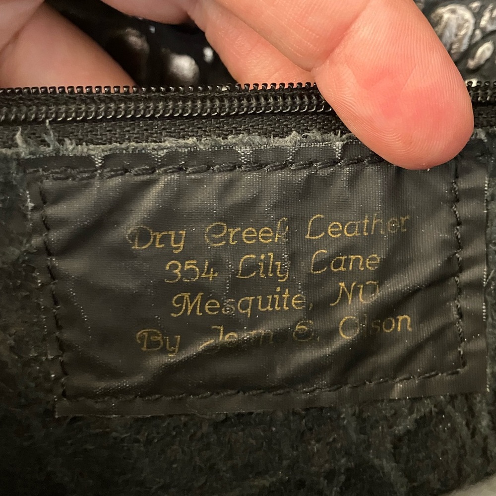 Handmade Alligator-Style Leather Crossbody - Picture 7 of 7